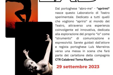 Aperte le iscrizioni a “Abro-me”, il nuovo laboratorio Teatrale Ctr